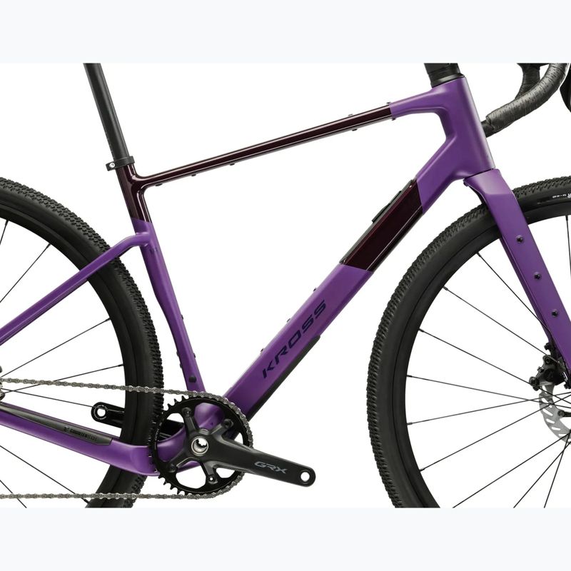 Велосипед гравійний KROSS Esker ADV 1.0 фіолетовий/матовий 12