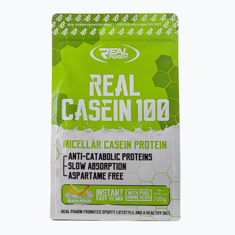 Казеїн Real Pharm Real Casein 700g банан 700629