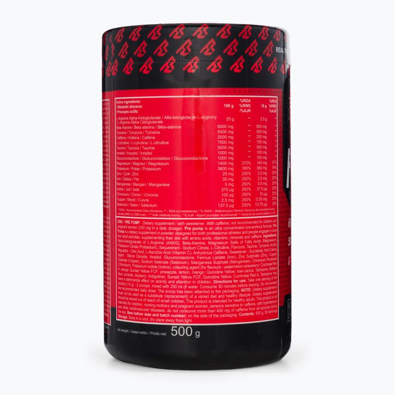 Передтренувальний комплекс Real Pharm Pre Pump 500 g чорна смородина/лимон 3