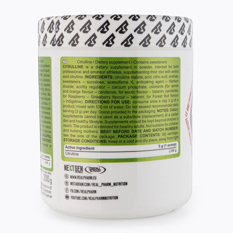 Цитрулін Real Pharm Citruline 200g лісові фрукти 703415 3