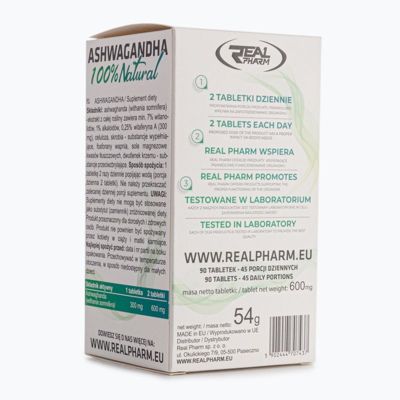 Ashwaganda 100% Real Pharm 90 таблеток 707437 2