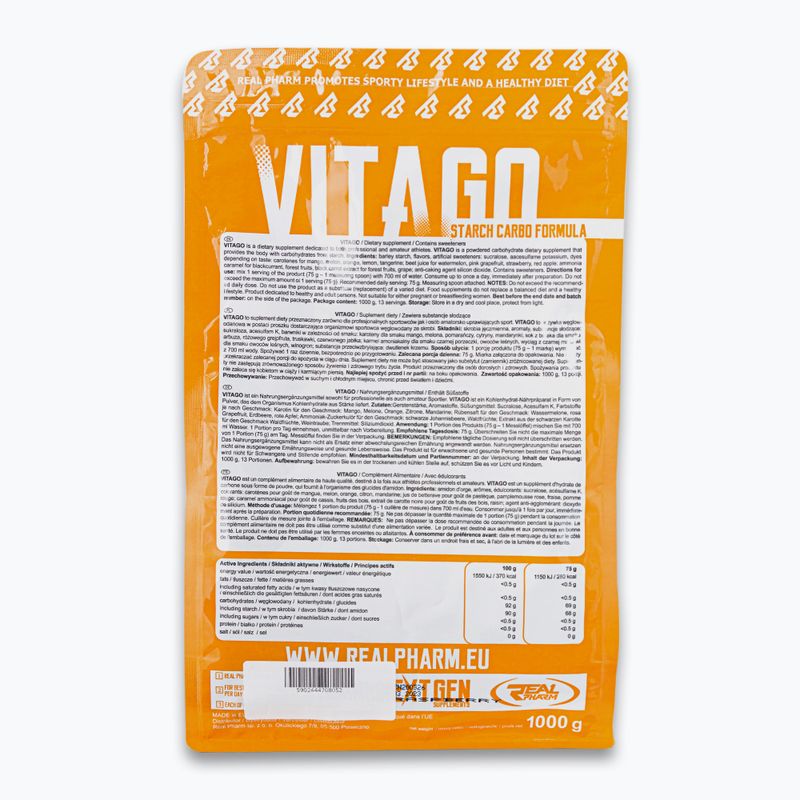 Carbo Vita GO Real Pharm Вуглеводи 1kg малина 708052 2