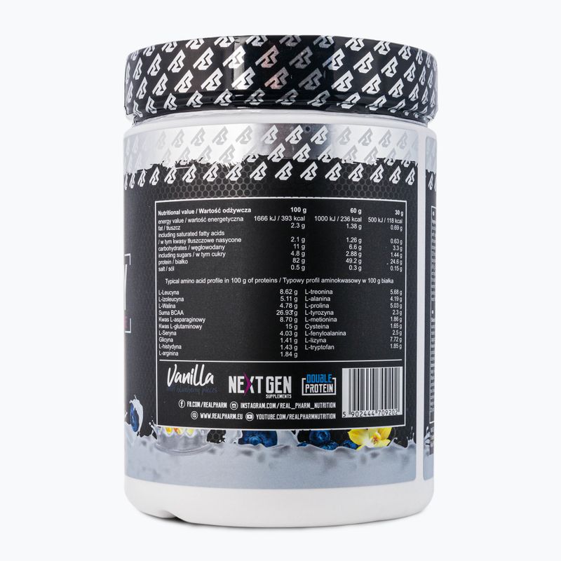 Whey Real Pharm Fusion 600g ваніль-чорниця 709202 2