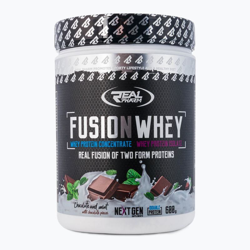 Whey Real Pharm Fusion 600g шоколад-м'ята 709356