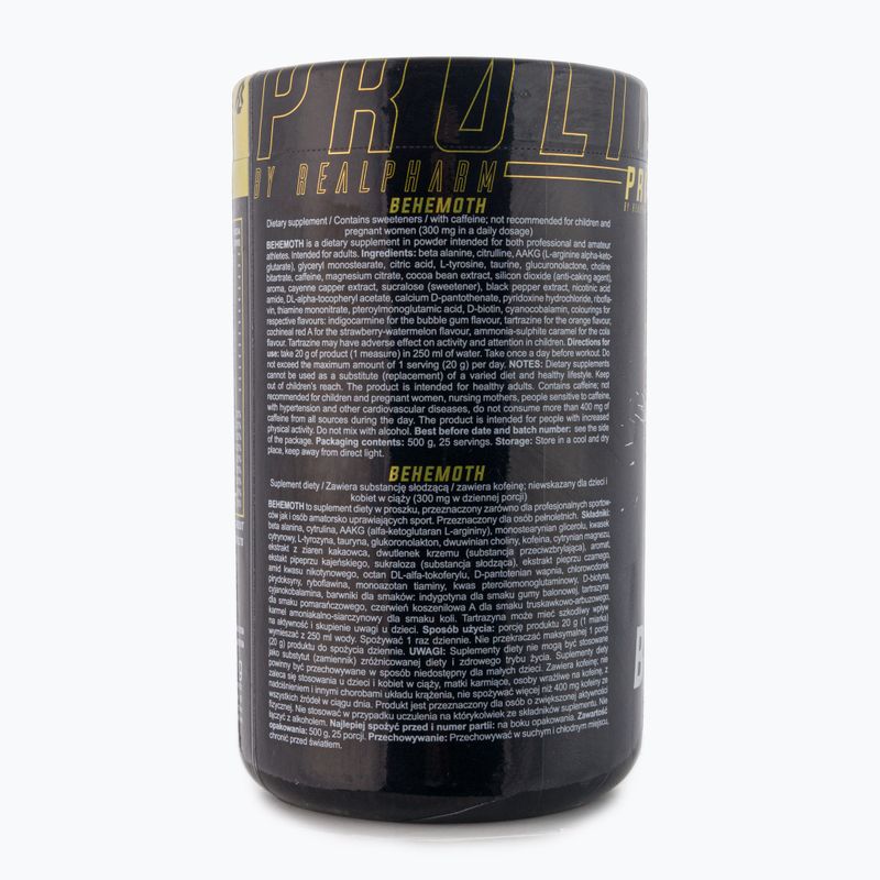 Передтренувальний комплекс Real Pharm Behemot 500g манго-маракуя 714183 2