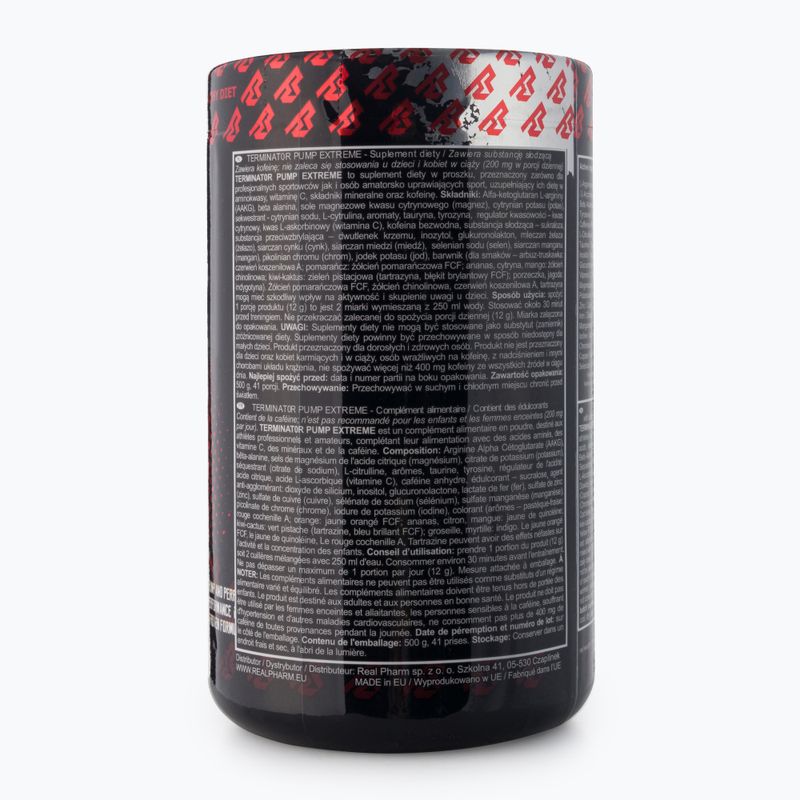 Передтренувальний комплекс Real Pharm Terminator 500g виноград 715029 3