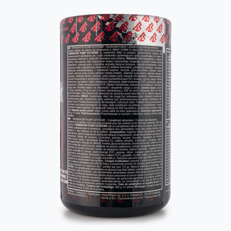 Передтренувальний комплекс Real Pharm Terminator 500g чорна смородина 715043 3