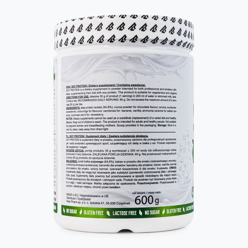 Соєвий білок Real Pharm Soy Protein 600g банан 715326 3