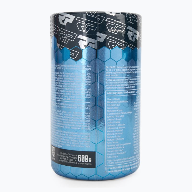 Напій ізотонічний Real Pharm ISO GO 600 г lemon 2