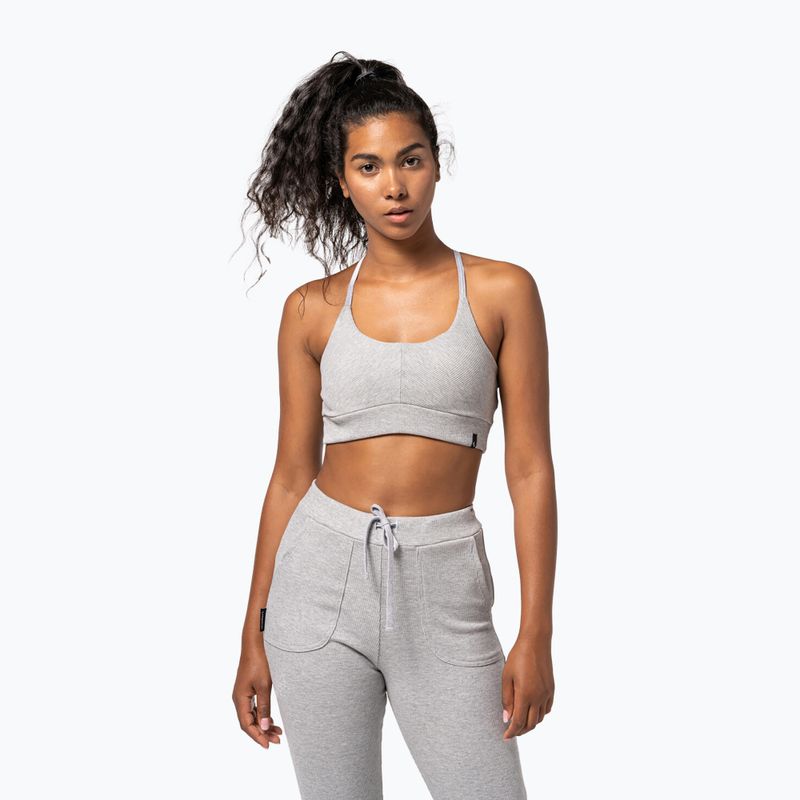 Бюстгалтер fitness Carpatree Rib grey