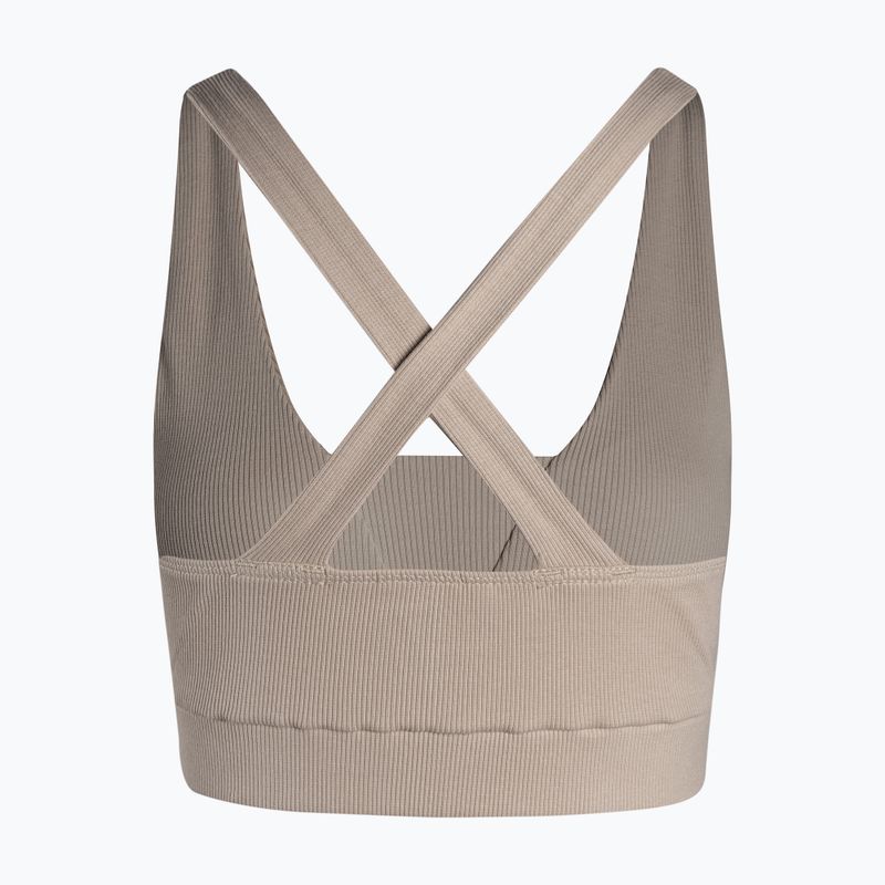 Бюстгальтер для фітнесу Carpatree Mellow Rib бежевий CPW-SB-179-BE 2