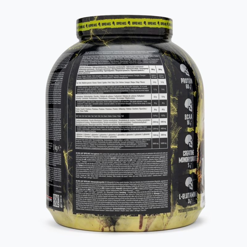 Гейнер Fitness Authority Skull Labs Ripped 3 кг strawberry 2