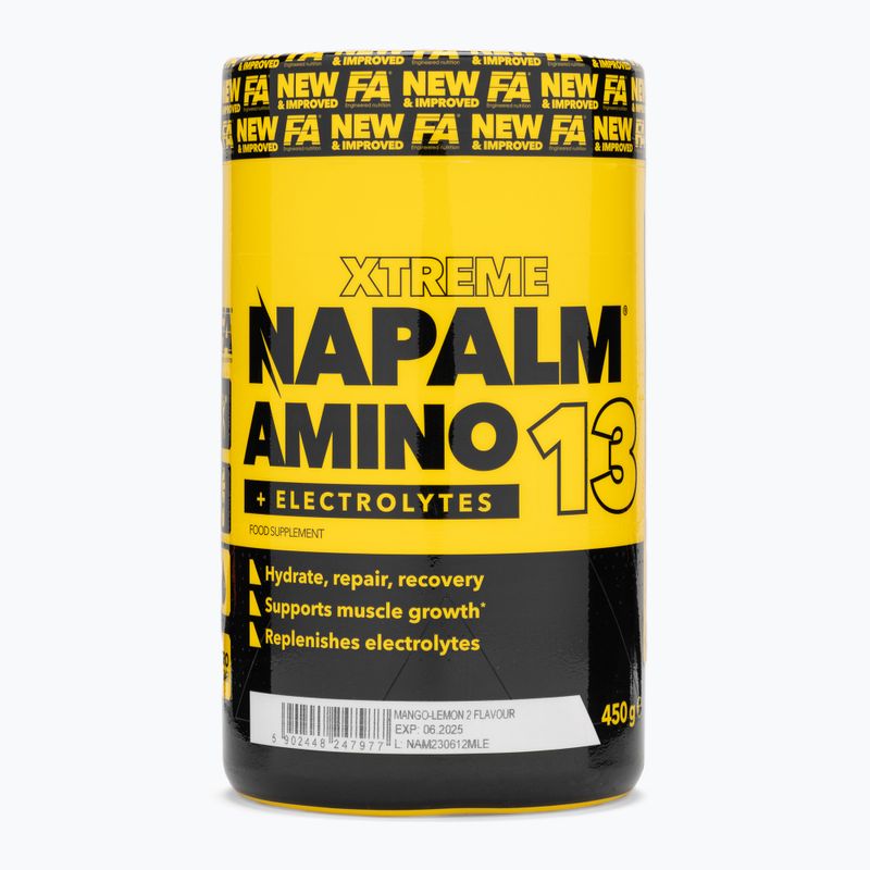 Амінокислоти Fitness Authority Napalm Amino13 450 г mango/lemon