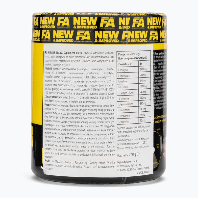 Амінокислоти Fitness Authority Napalm Leaa9 240 г sicilian lime 2
