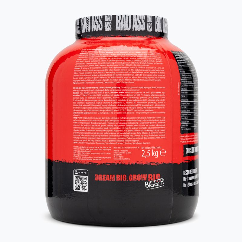Гейнер Fitness Authority Bad Ass Meal 2,5 кг peanut butter 3