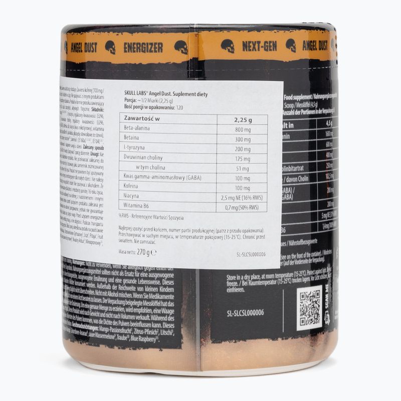 Передтренувальний комплекс Fitness Authority Skull Labs Ange Dust 270 г mango/lemon 2