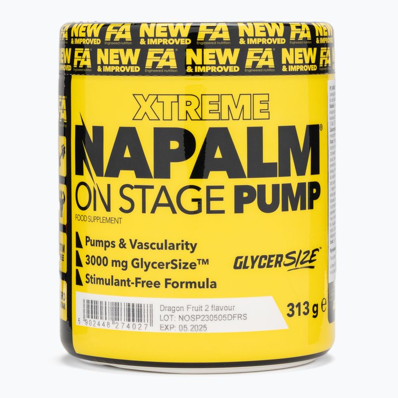 Передтренувальний комплекс Fitness Authority Napalm On Stage Pump 313 г dragon fruit
