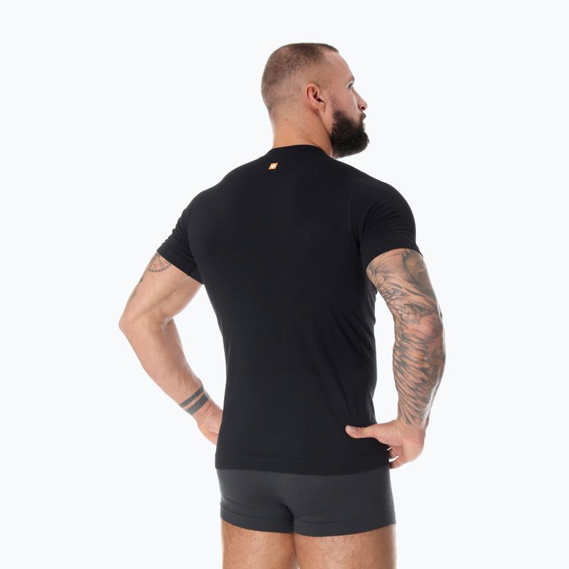 Футболка термічна чоловіча Brubeck Outdoor Merino Wool Pro чорний/вовк 3 2