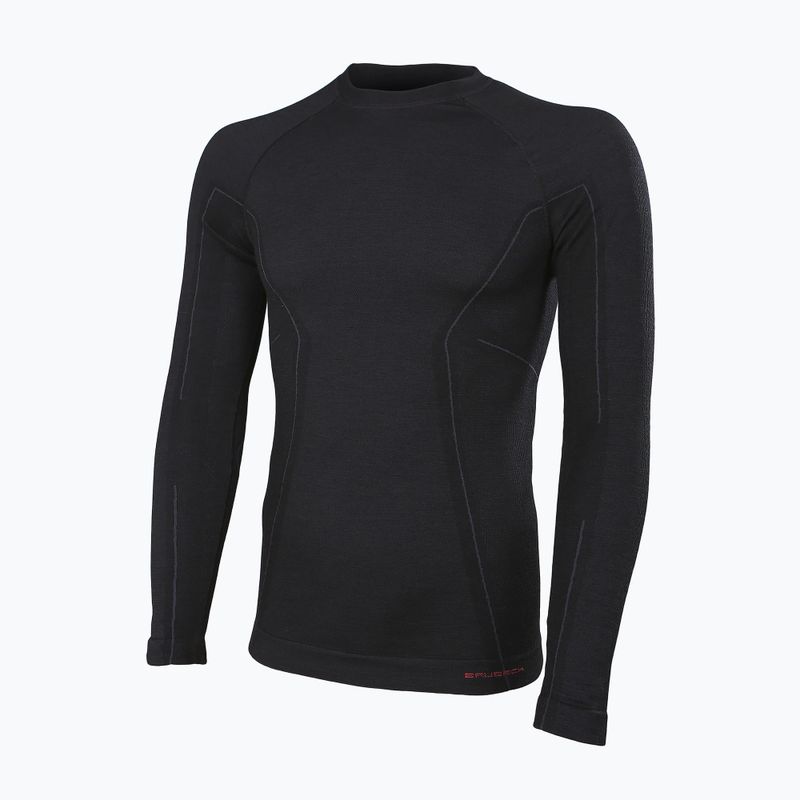 Чоловіча термоактивна кофта Brubeck Active Wool чорний 2