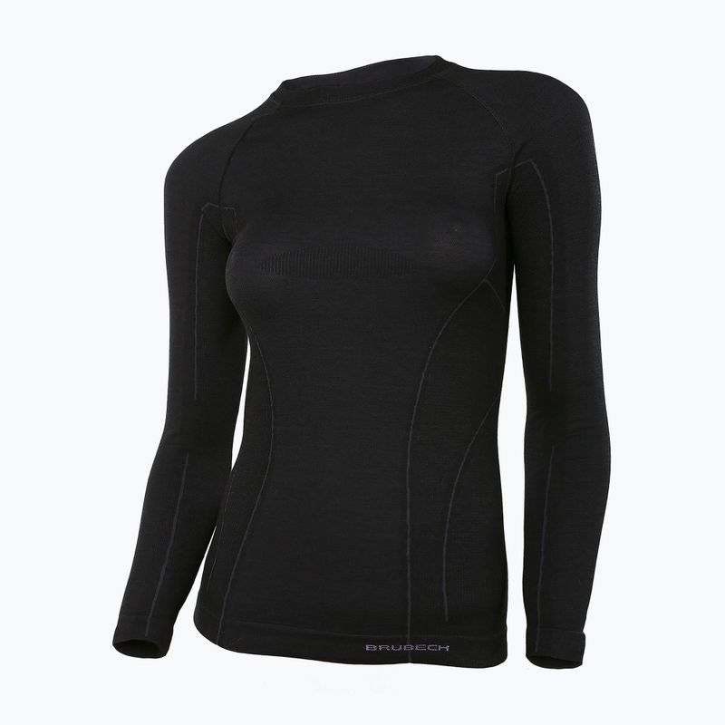 Жіноча термоактивна кофта Brubeck Active Wool чорний 3