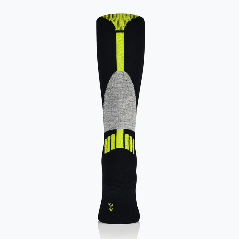 Шкарпетки гірськолижні чоловічі Brubeck Ski Force чорний / зелений 3