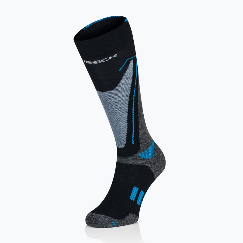 Шкарпетки гірськолижні  чоловічі Brubeck Snow Force Light szary / блакитнийe 2