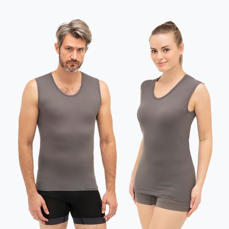 Футболка термічна Brubeck Base Layer сірий