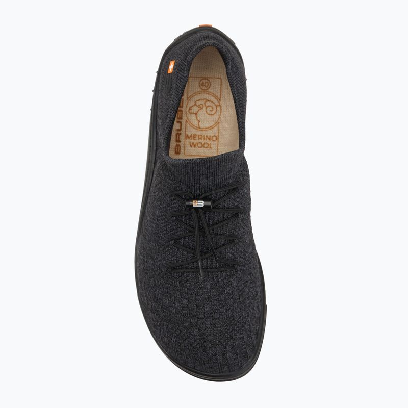 Кросівки barefoot чоловічі Brubeck Barefoot Merino сірий/чорний 5