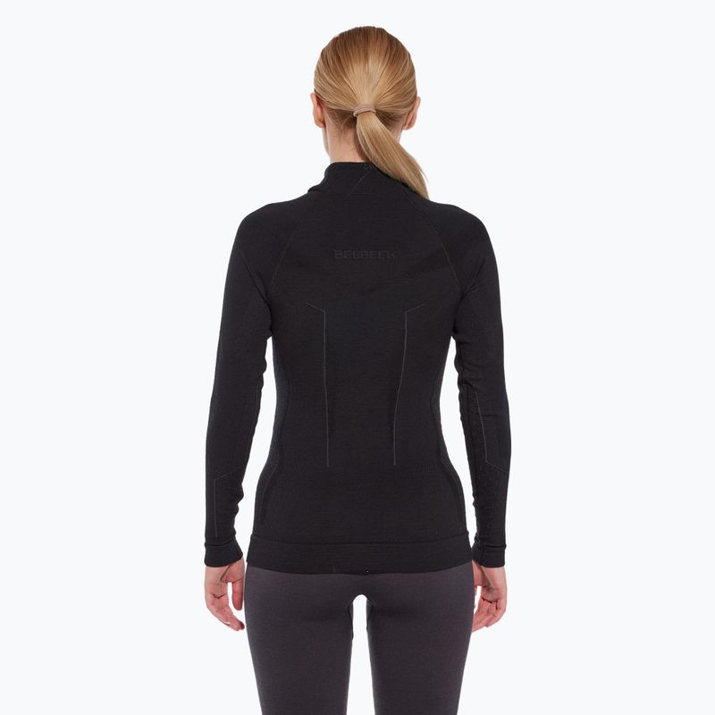 Лонгслів термічний жіночий Brubeck Extreme Merino чорний 2