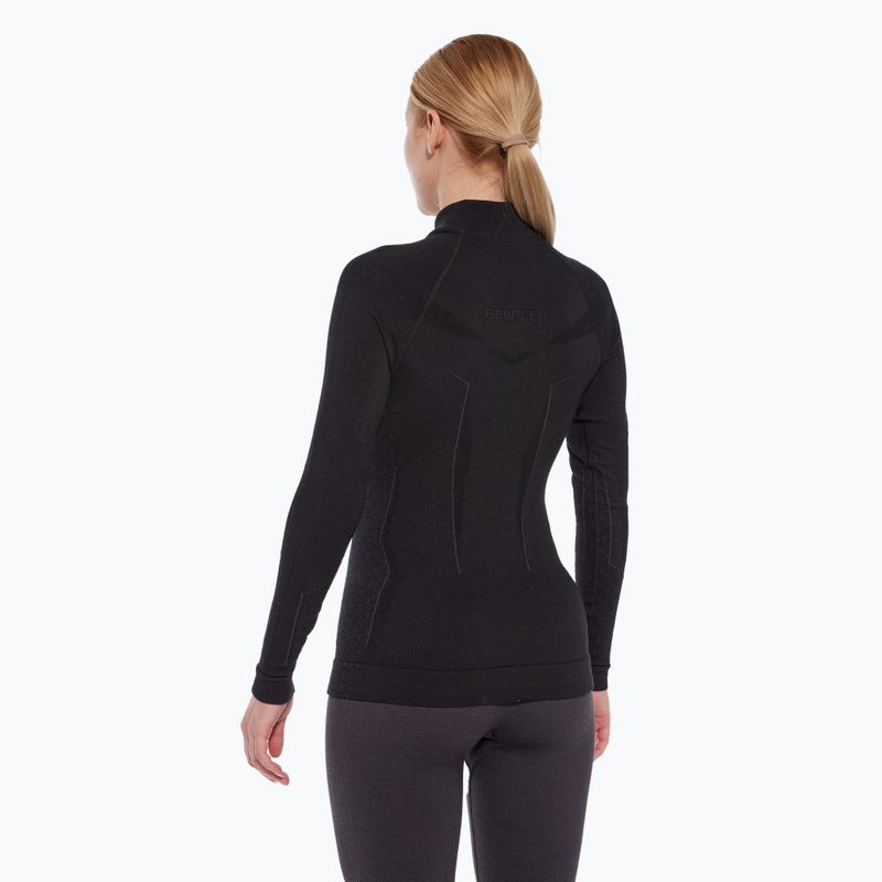 Лонгслів термічний жіночий Brubeck Extreme Merino чорний 4