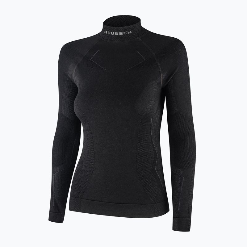 Лонгслів термічний жіночий Brubeck Extreme Merino чорний 5