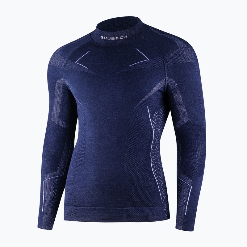 Лонгслів термічний чоловічий Brubeck Extreme Merino синій 3