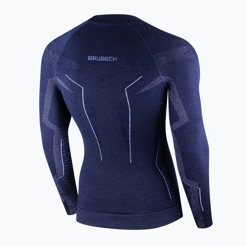 Лонгслів термічний чоловічий Brubeck Extreme Merino синій 4