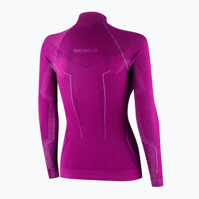 Жіноча термоактивна кофта Brubeck Extreme Merino фуксійовий 6