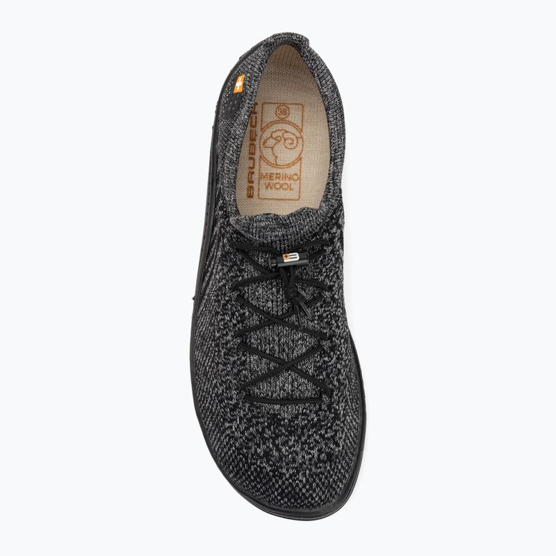 Кросівки barefoot жіночі Brubeck Barefoot Merino сірий/чорний 5