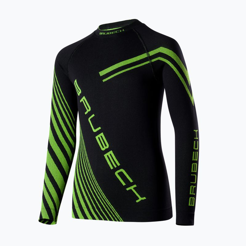 Комплект дитячої термобілизни Brubeck Dry Junior black/neon 2