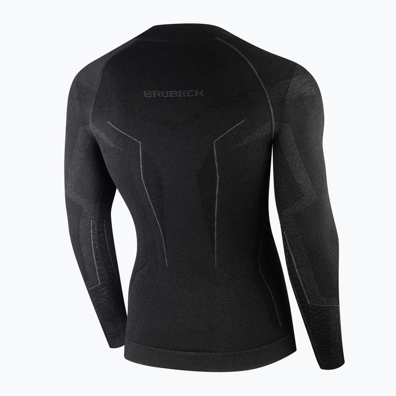 Чоловіча термоактивна кофта Brubeck Extreme Merino чорний 4