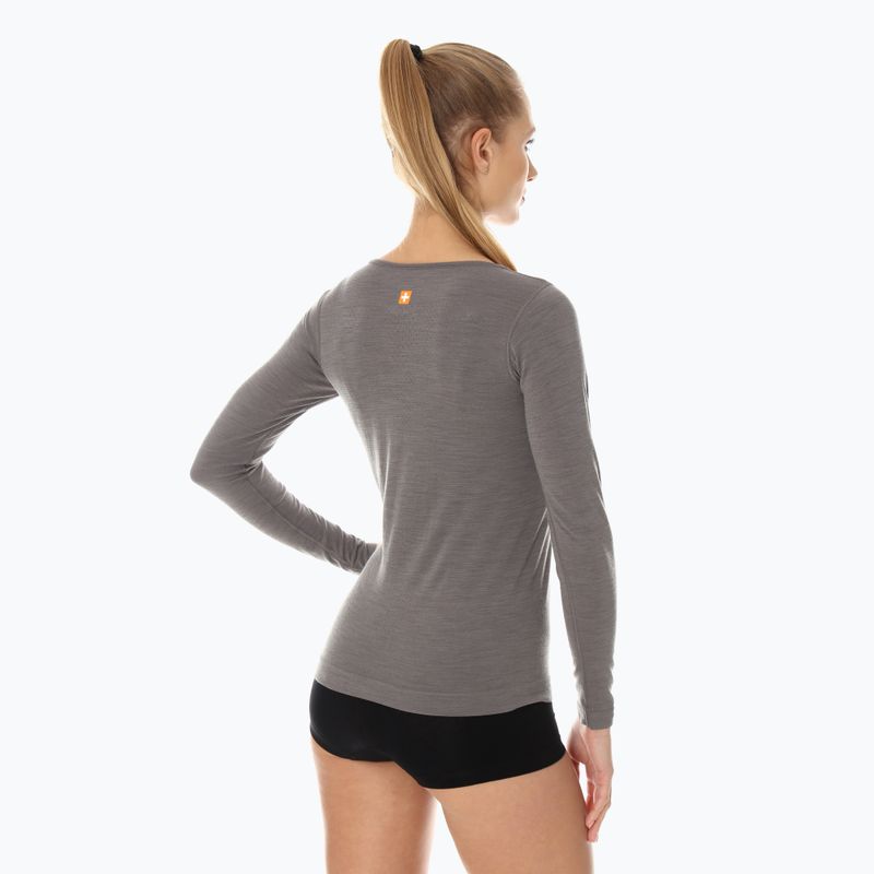 Жіноча термоактивна кофта Brubeck Outdoor Merino Wool Pro зелений/гори 13 2