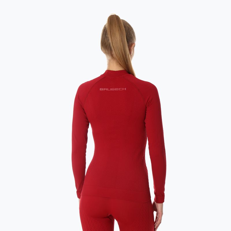 Жіноча термоактивна кофта Brubeck Extreme Thermo бордовий 2