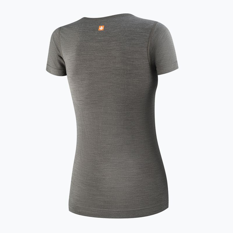 Футболка термічна жіноча Brubeck Outdoor Merino Wool Pro SS grey/deer 4