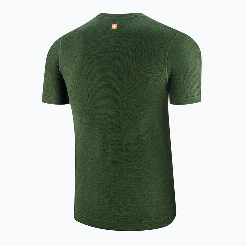 Футболка термічна чоловіча Brubeck Outdoor Merino Wool Pro SS dark green/tree 4