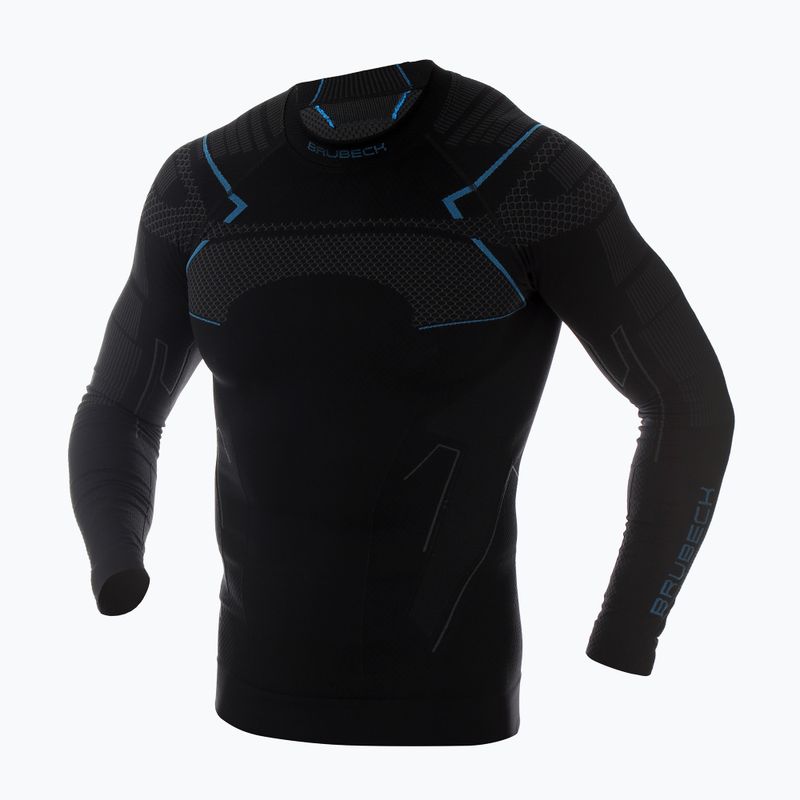 Чоловіча термоактивна кофта Brubeck Thermo чорний/синій 3