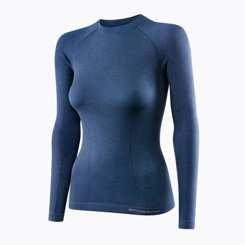Жіноча термоактивна кофта Brubeck Merino Active Wool джинсовий 3