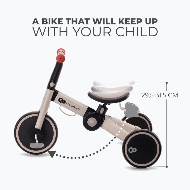 Біговел триколісний Kinderkraft 4TRIKE сірий 10