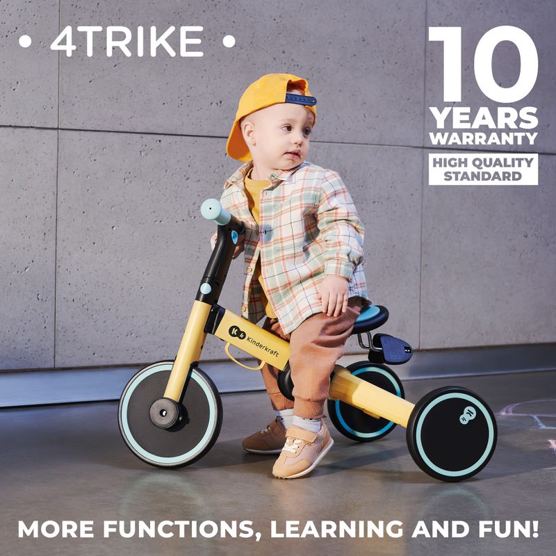 Біговел триколісний Kinderkraft 4TRIKE сірий 15