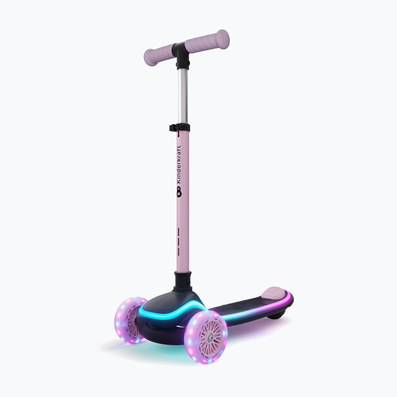 Самокат трьохколісний дитячий Kinderkraft Raket Up pink 4