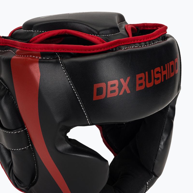 Боксерський шолом DBX BUSHIDO ARH-2190R чорний/червоний 4
