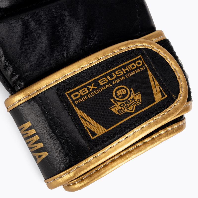 Спарингові рукавиці для тренувань MMA DBX BUSHIDO шкіряні чорні Arm-2011D-L 5