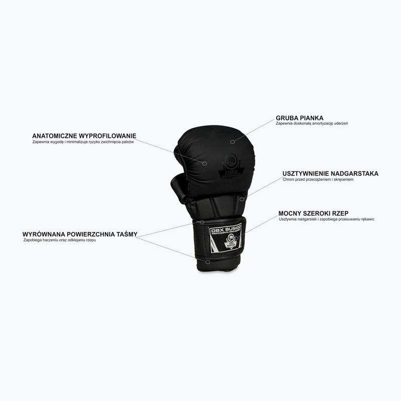 Рукавиці греплінгові DBX BUSHIDO Master MMA чорний 11