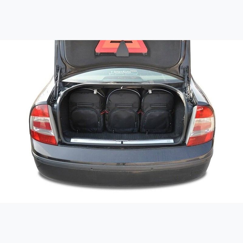 KJUST Skoda Superb Limousine 2001-2008 набір килимків для багажного відділення 5 шт чорний. 12